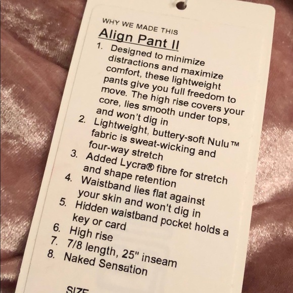 🚫 SOLD 🚫: Lululemon Align Pant - Picture 2 of 4